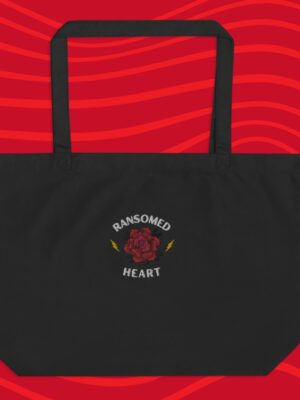 Ransomed Heart | Large Organic Tote Bag