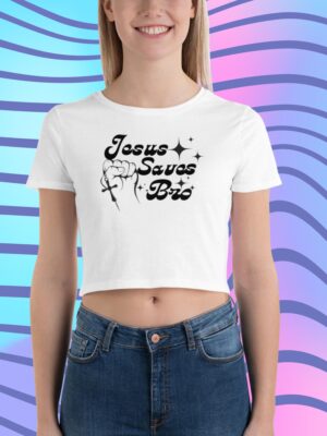 Jesus Saves Bro | Bella Canvas Crop Tee