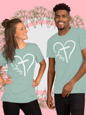Cross His Heart | Unisex Bella Canvas Tee